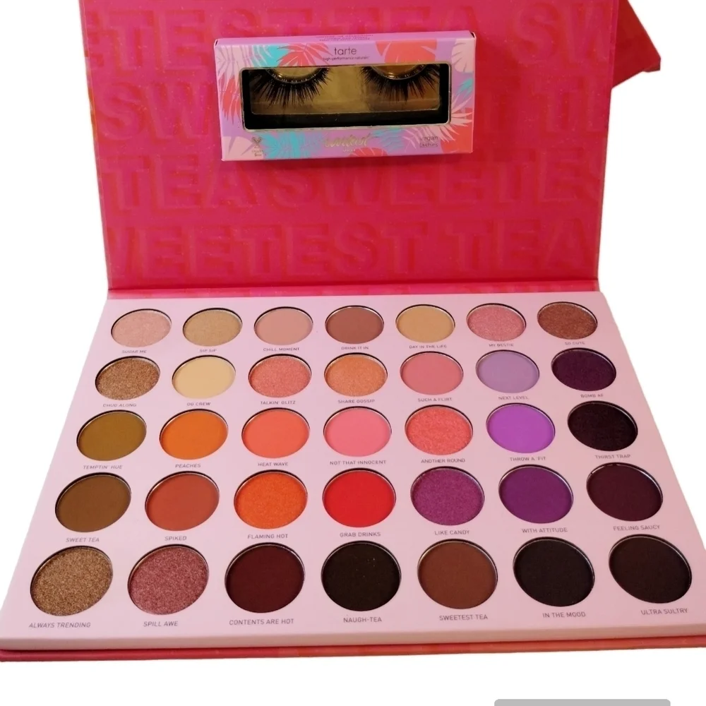 Morphe Cosmetics 35T Sweetest Tea Artistry Eyeshadow Palette W FREE Tarte Lashes